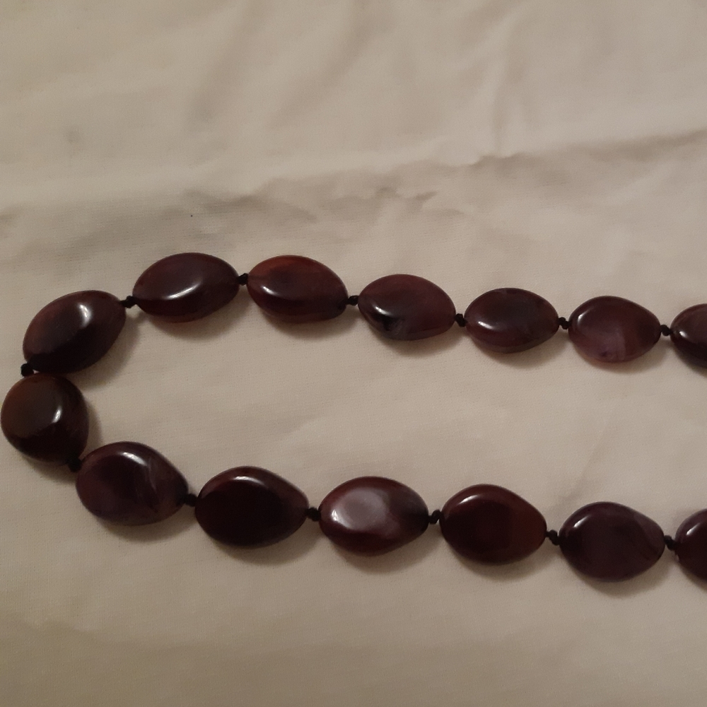 purple necklace beads